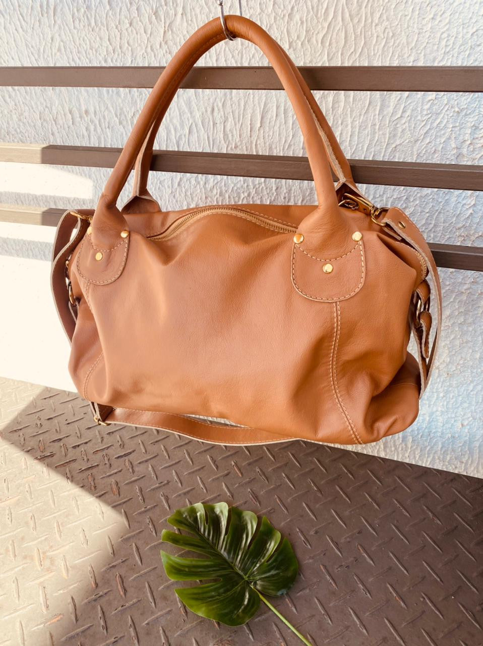 Bolsa ITÁLIA em couro legítimo