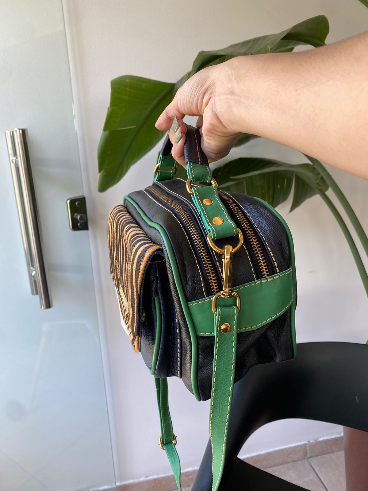 Bolsa MÔNACO em couro legítimo