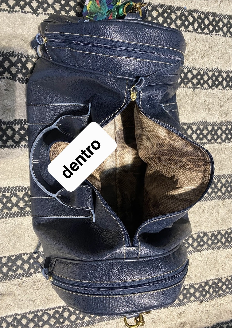 Mala HELSINK em couro legítimo