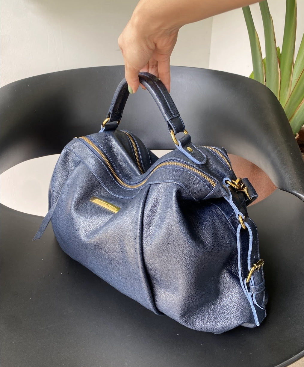 Bolsa LUXEMBURGO em couro legítimo