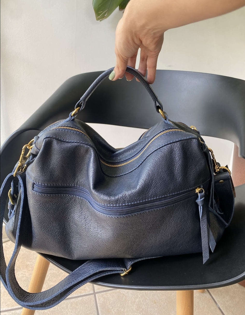 Bolsa LUXEMBURGO em couro legítimo