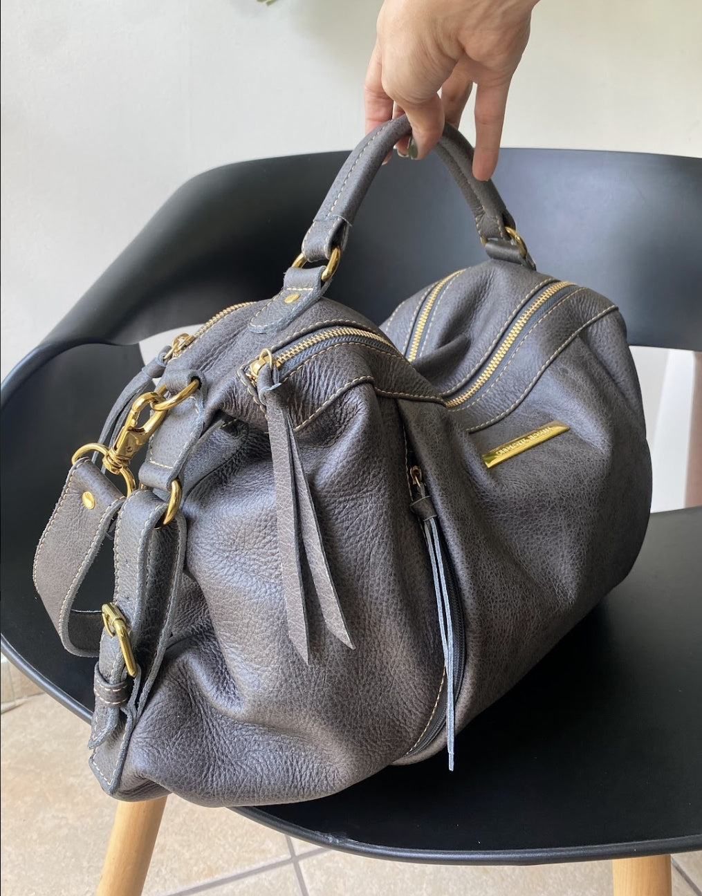Bolsa LUXEMBURGO em couro legítimo