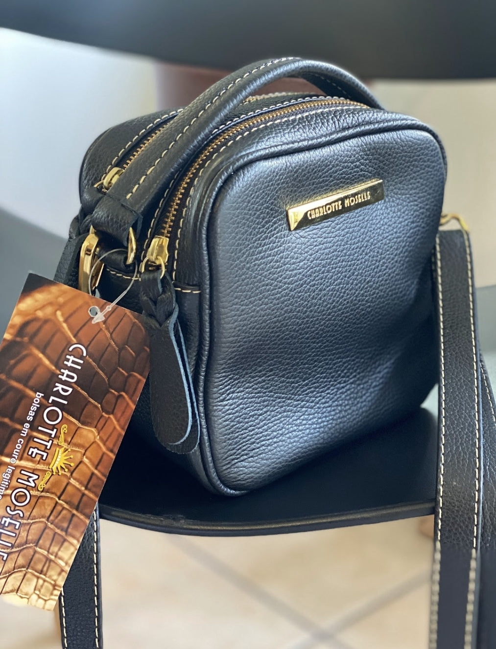 Bolsa CANCUN em couro legítimo