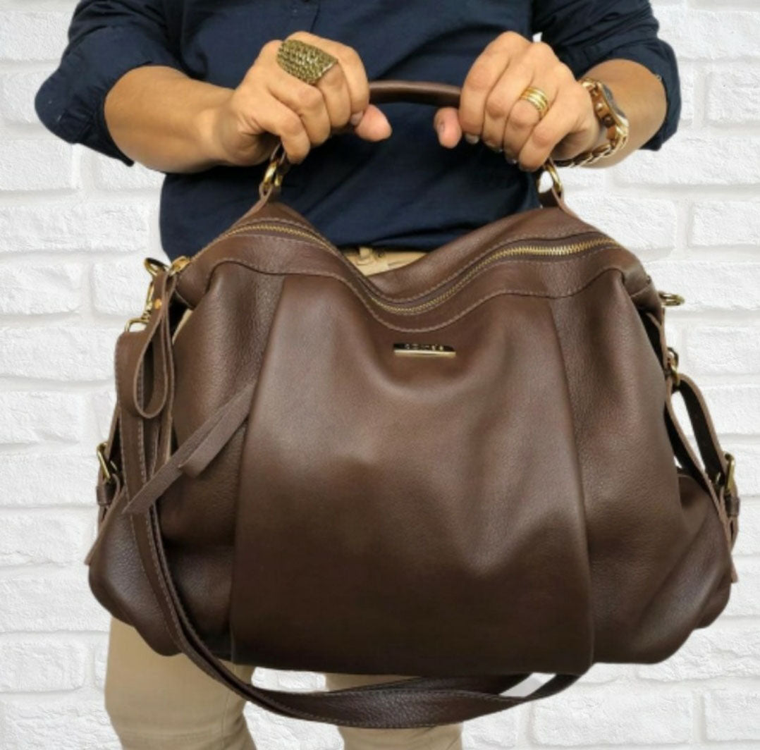 Bolsa LUXEMBURGO em couro legítimo