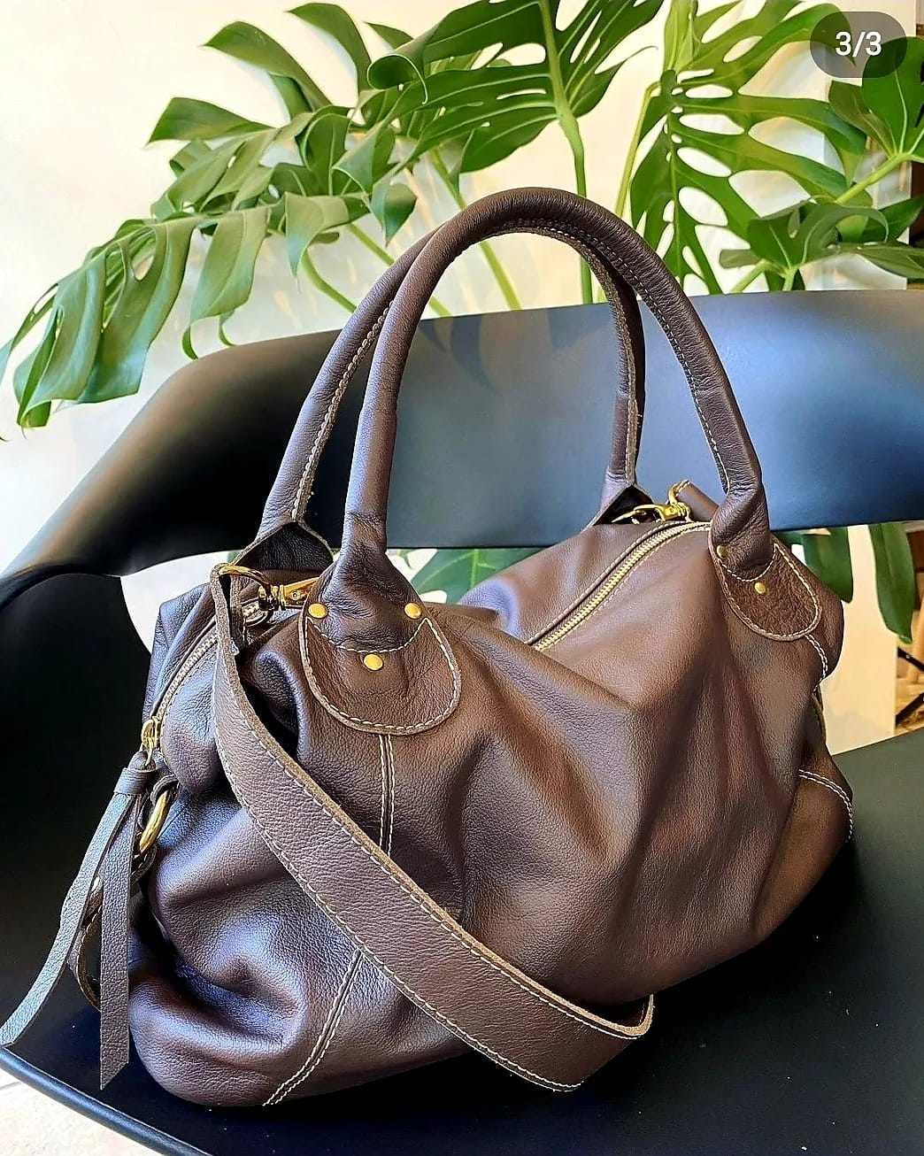 Bolsa ITÁLIA em couro legítimo
