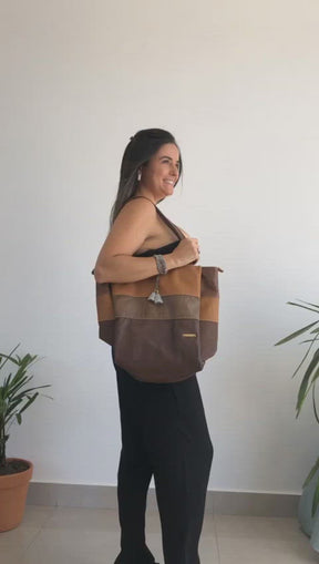 Bolsa FLORENZA em couro legítimo